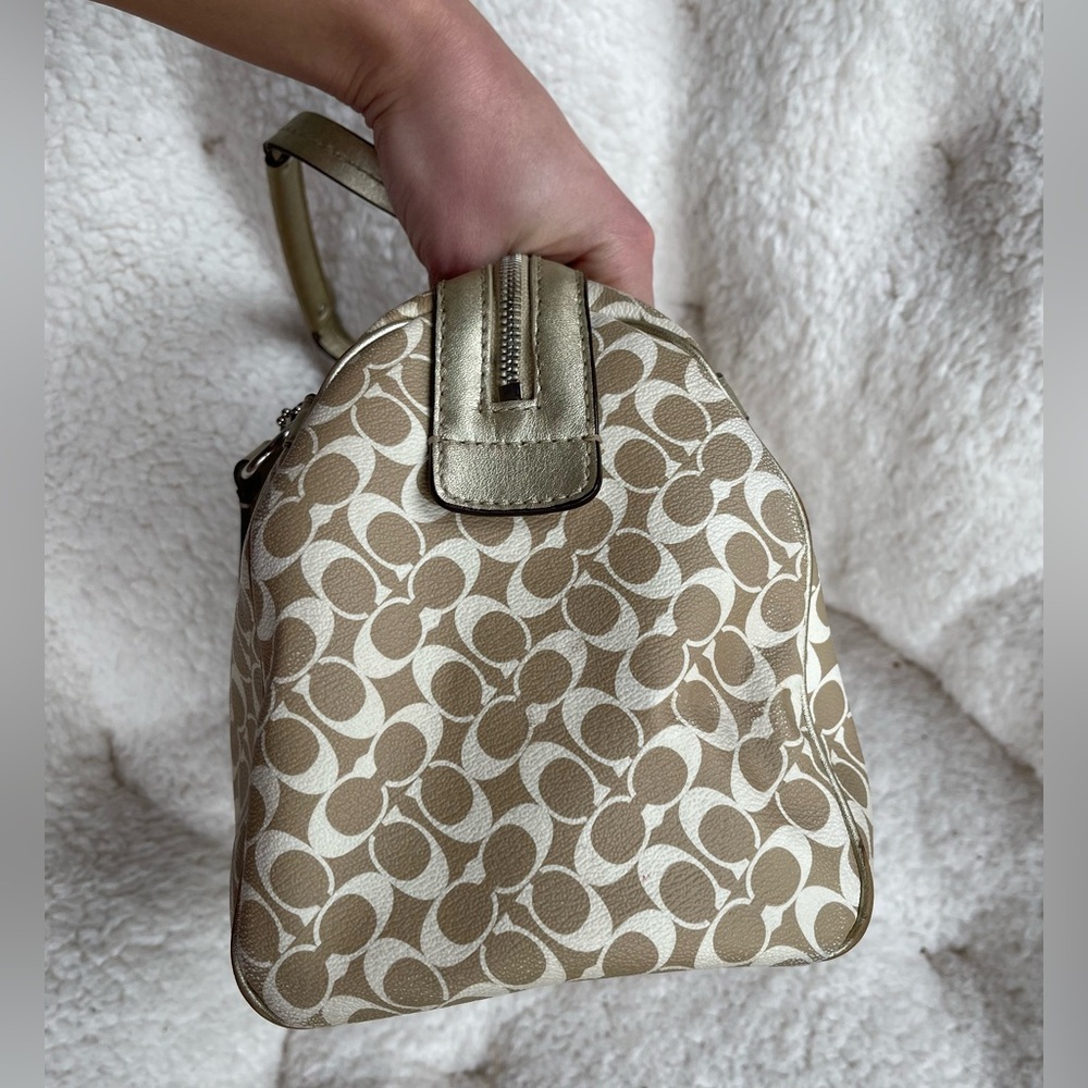 Coach Chelsea Heritage Signature Stripe Satchel Nr. F15132 - Picture 8 of 15